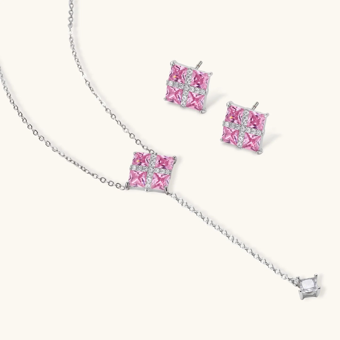 Pink Prism Cross Set | Glory 2 Glory Boutique