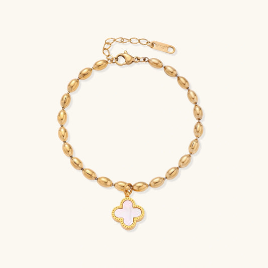 Luxury Inspired Clover Bracelet | 18K Gold Plated Quatrefoil Bracelet | Glory 2 Glory Boutique
