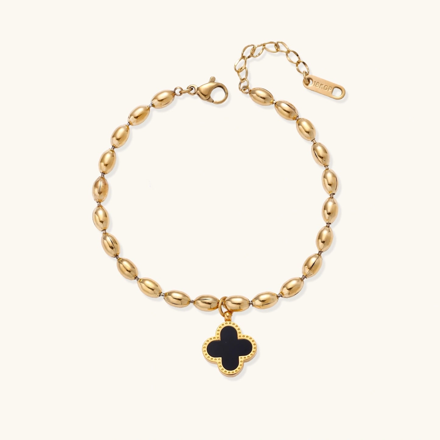 Luxury Inspired Clover Bracelet | 18K Gold Plated Quatrefoil Bracelet | Glory 2 Glory Boutique