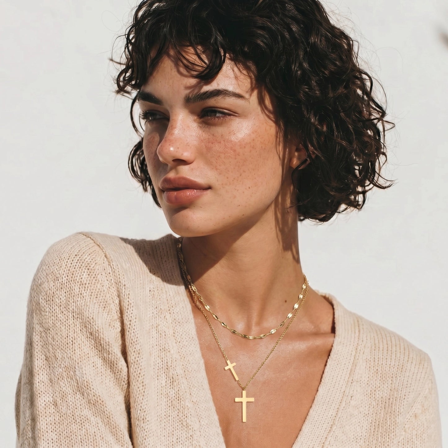 Trinity Layers Cross Necklace Set | Glory 2 Glory Boutique