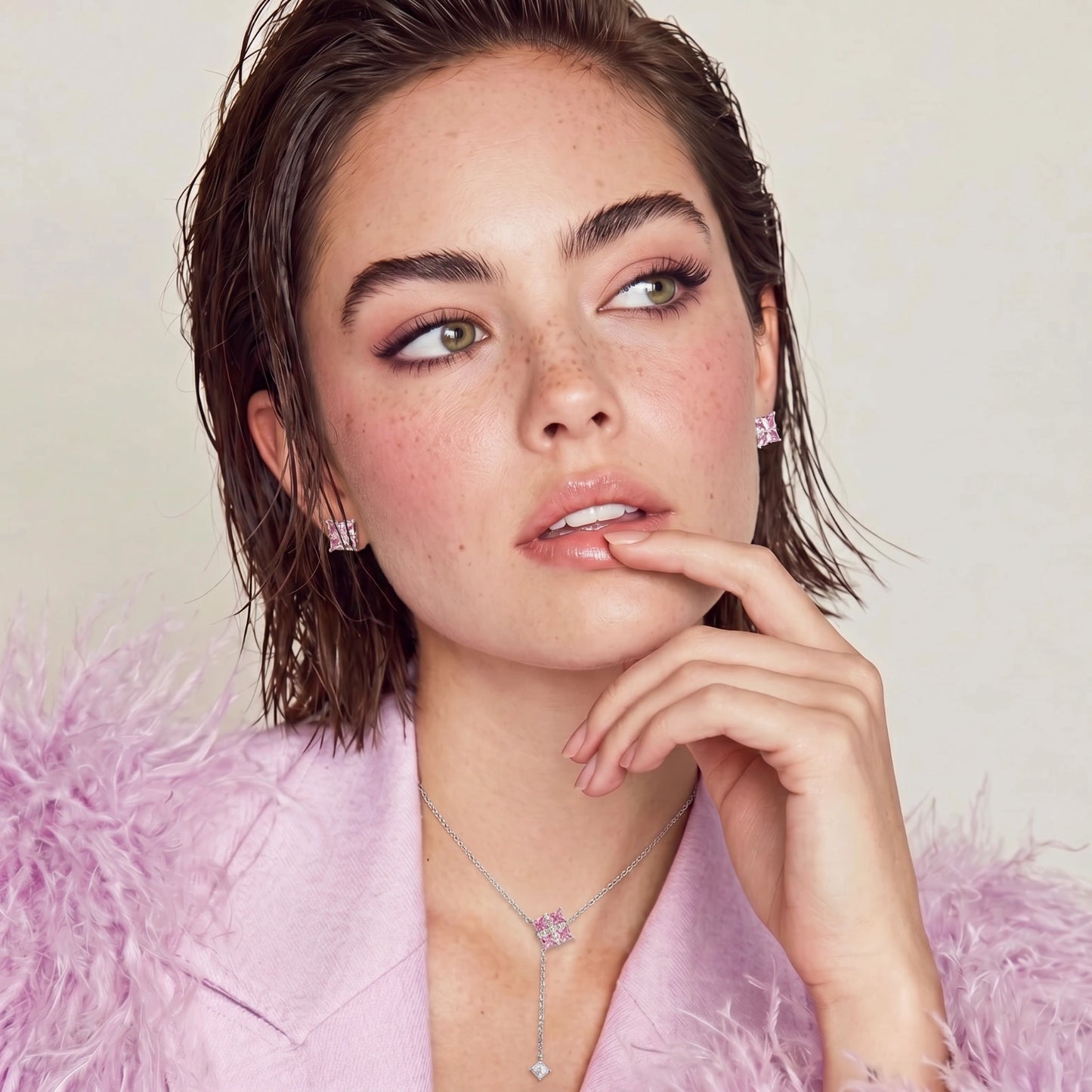 Pink Prism Cross Set | Glory 2 Glory Boutique