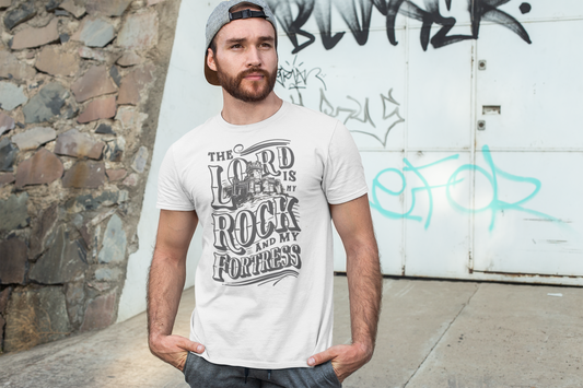 The Lord is My Rock and My Fortress – Christian Faith Graphic T-Shirt