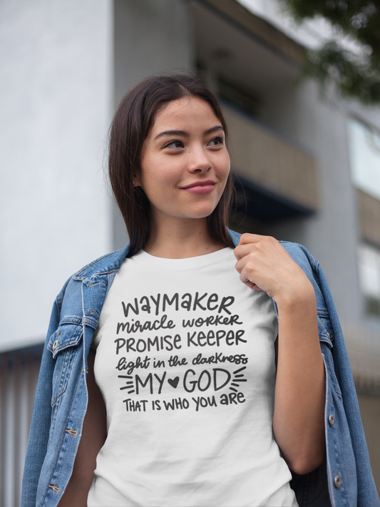 Waymaker T-Shirt – Christian Faith-Based Graphic Tee Inspired by Worship Lyrics, Unisex Style
